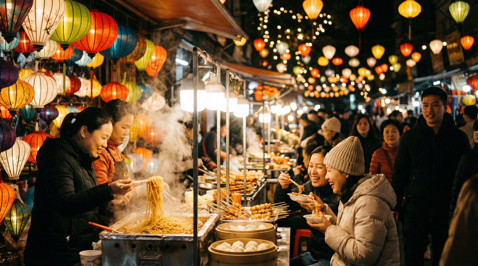 暗网夜市美食探店视频